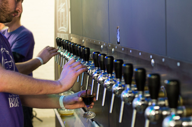 Photo Of Beer Being Served At A Beer Festival  -Columbia Distributing