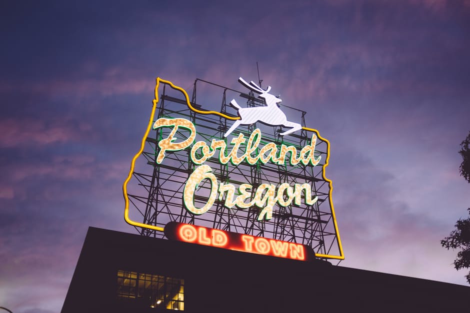 famous portland oregon neon sign