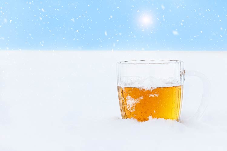 Winter Ale in Snow- Columbia Distributing