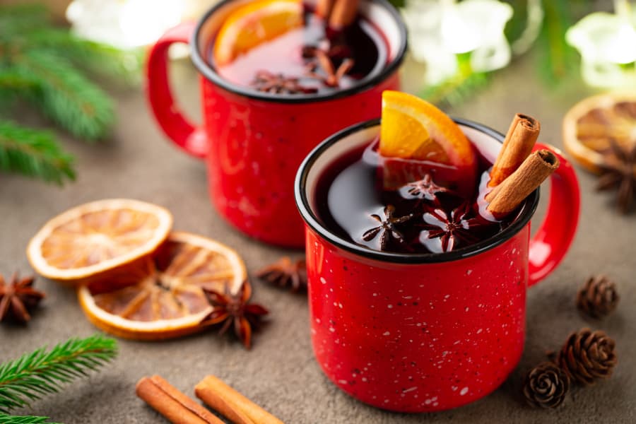 Mugs Of Mulled Wine