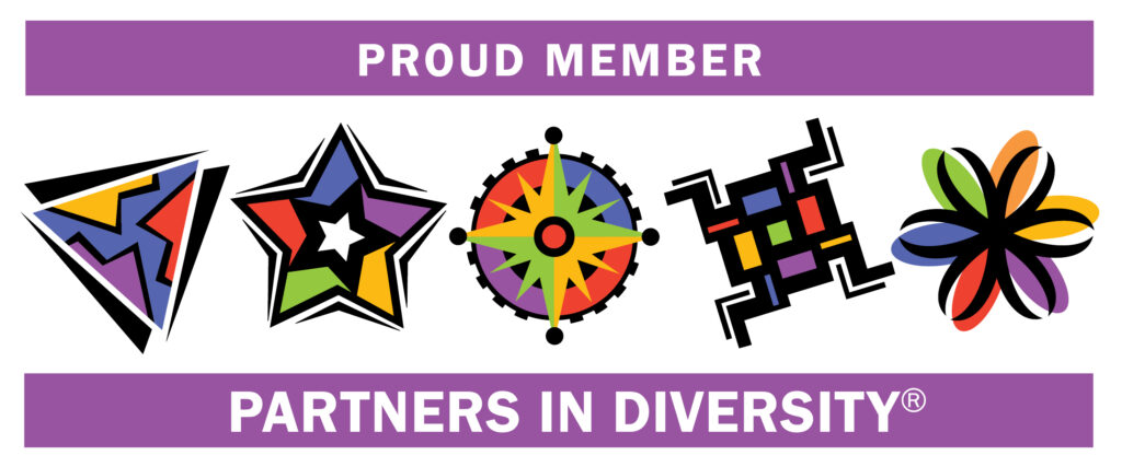 Logo for membership with Partners in Diversity
