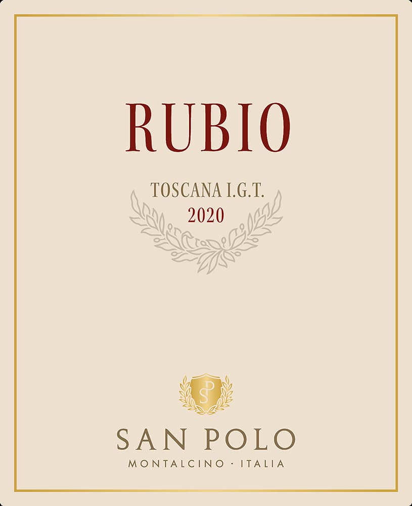 San Polo Rubio Sangiovese front label