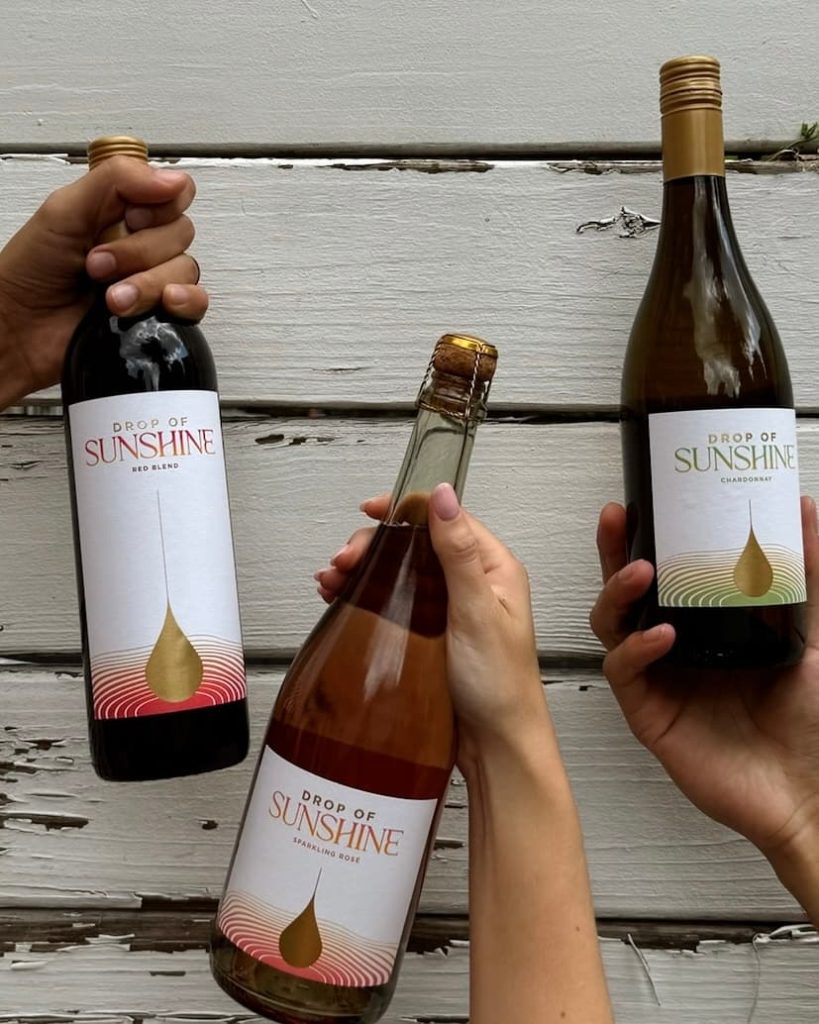 Hands holding up Treasury Estates Wine