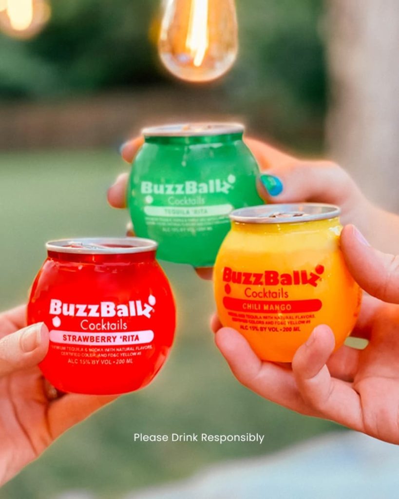 3 BuzzBallz Cocktails
