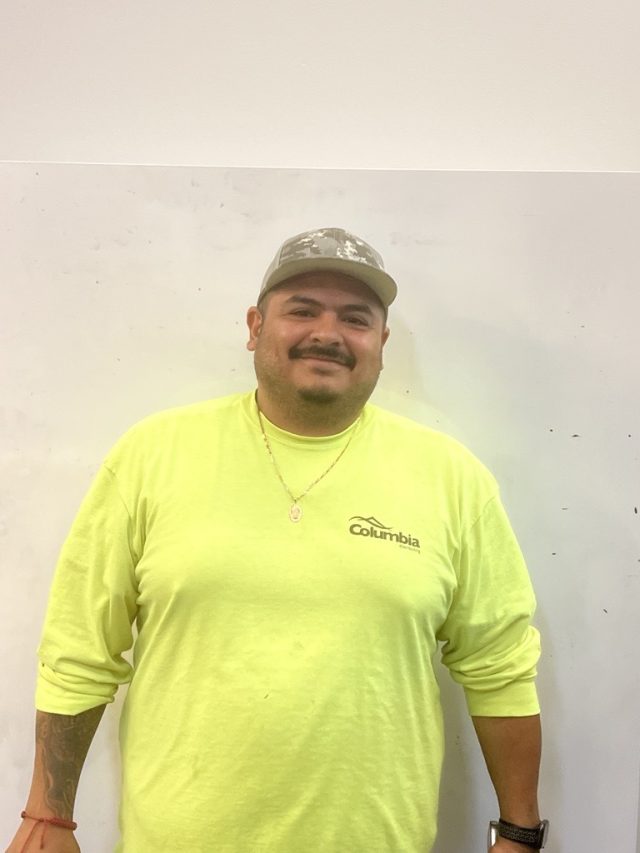 Jose Medrano at Columbia Distributing’s warehouse